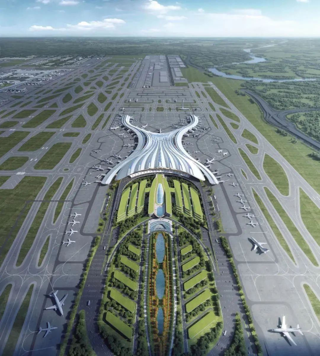 白云机场三期扩建有进展!白云史上最大规模建设项目完成首期交地